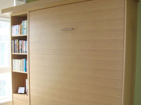 Queen Murphy Bed with extended shaker style top plate