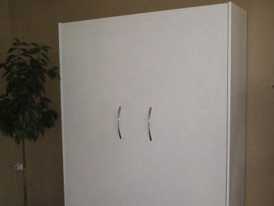 Crystal White Contemporary Style Queen Size Murphy Bed
