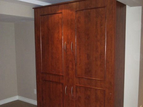 Queen-size Murphy Bed with Box Trim moulding option