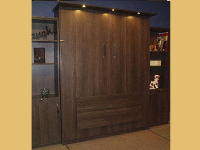 Queen Murphy Bed with drop-down desk